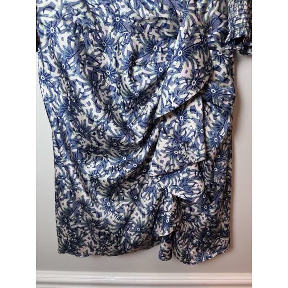 Cinq a Sept Lucinda Floral Print Ruffled Dress Size 4 NWT $395 - Picture 14 of 16
